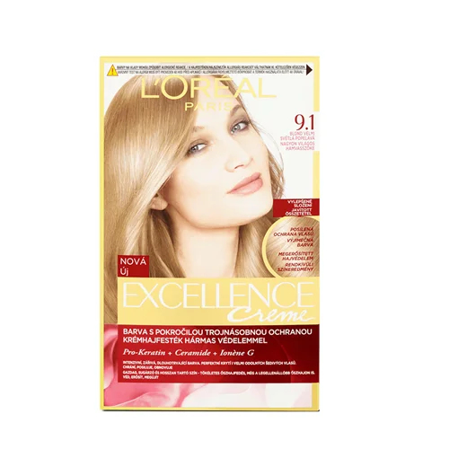 کیت رنگ مو لورآل مدل Excellence شماره 9.1