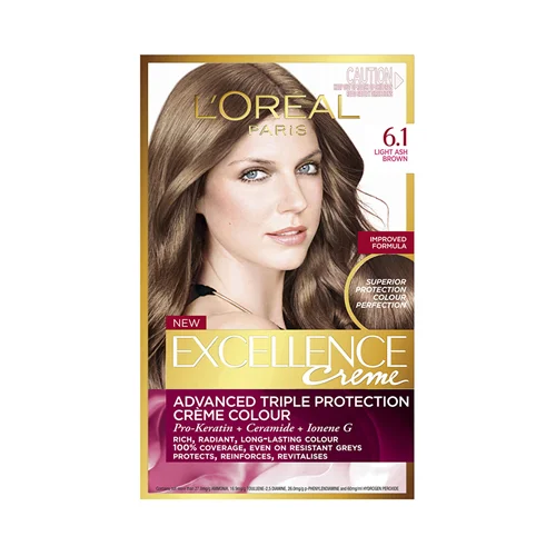 کیت رنگ مو لورآل مدل Excellence شماره 6.1